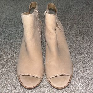 Lucky Brand Peep toe booties